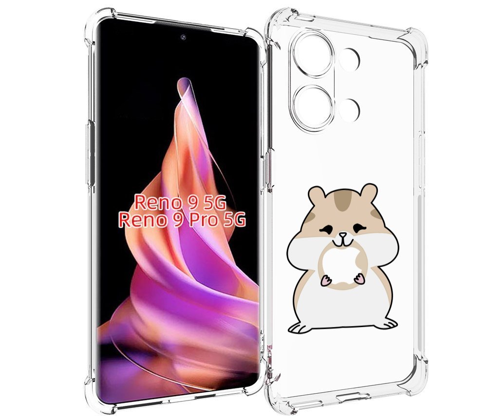 

Чехол MyPads любитель-яблок детский для Oppo Reno 9/Reno 9 Pro, Прозрачный, Tocco