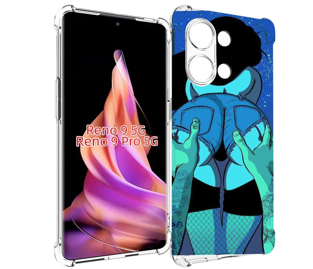 

Чехол MyPads любитель потрогать для Oppo Reno 9/Reno 9 Pro, Прозрачный, Tocco