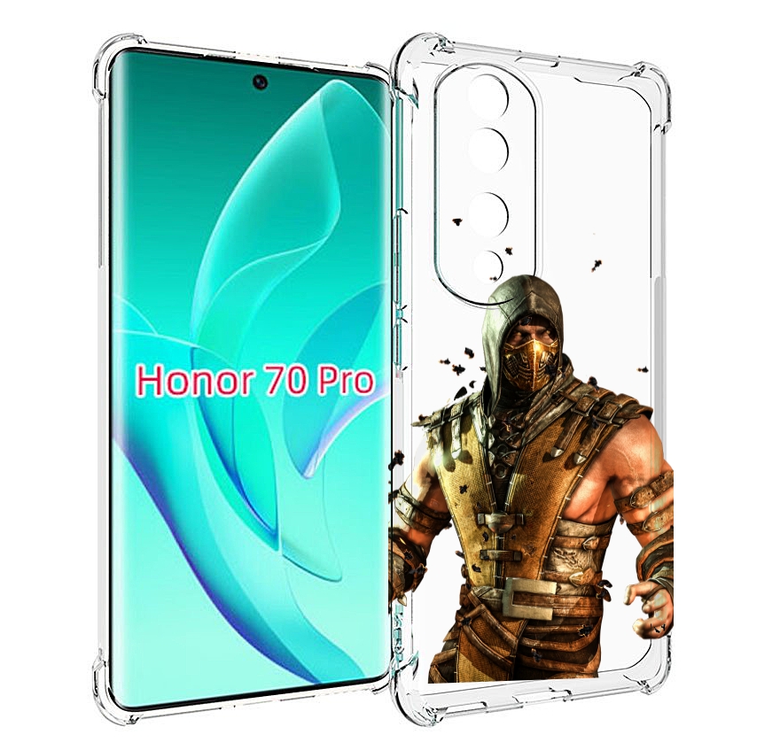 

Чехол MyPads Mortal Kombat scorpion для Honor 70 Pro / 70 Pro Plus, Прозрачный, Tocco