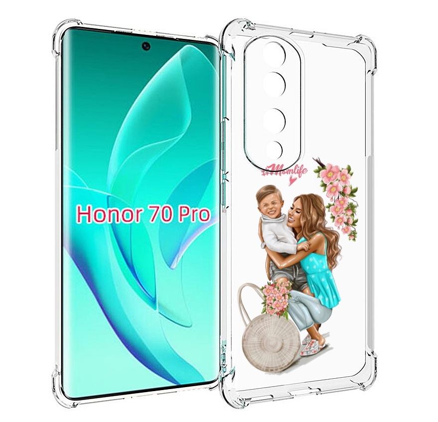 

Чехол MyPads Momlife для Honor 70 Pro / 70 Pro Plus, Прозрачный, Tocco