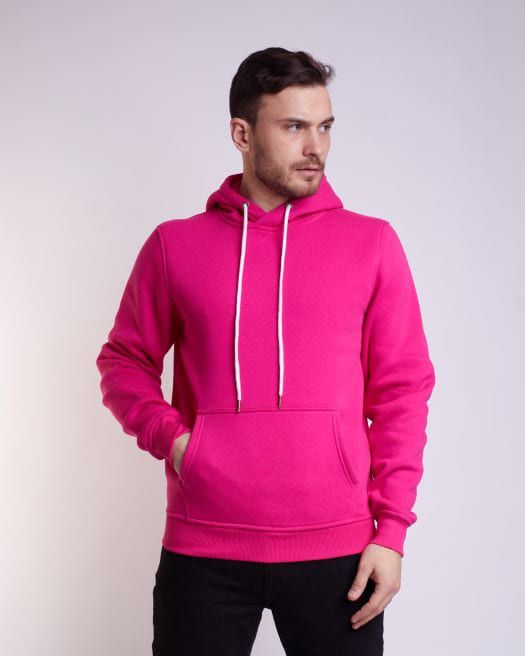

Худи мужское Uzcotton 1-UZ-M-H розовое S, Розовый, 1-UZ-M-H