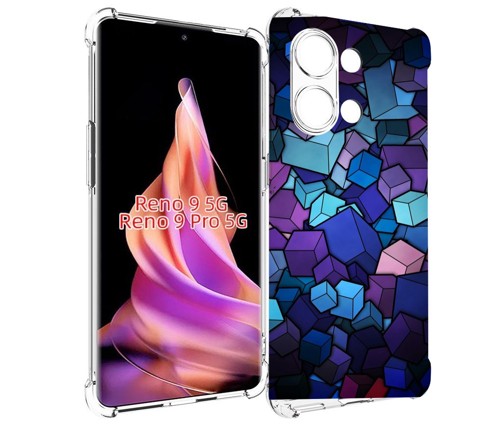 

Чехол MyPads лепестки для Oppo Reno 9/Reno 9 Pro, Прозрачный, Tocco