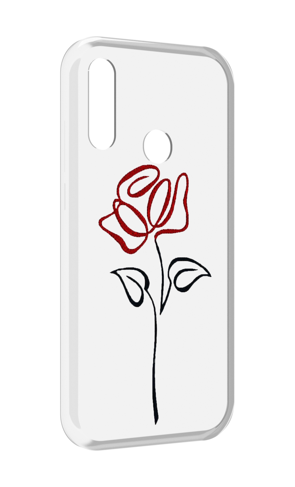 

Чехол MyPads цветок в одну линию для Lenovo Z6 Pro Youth Edition / Z6 Pro Lite, Прозрачный, Tocco