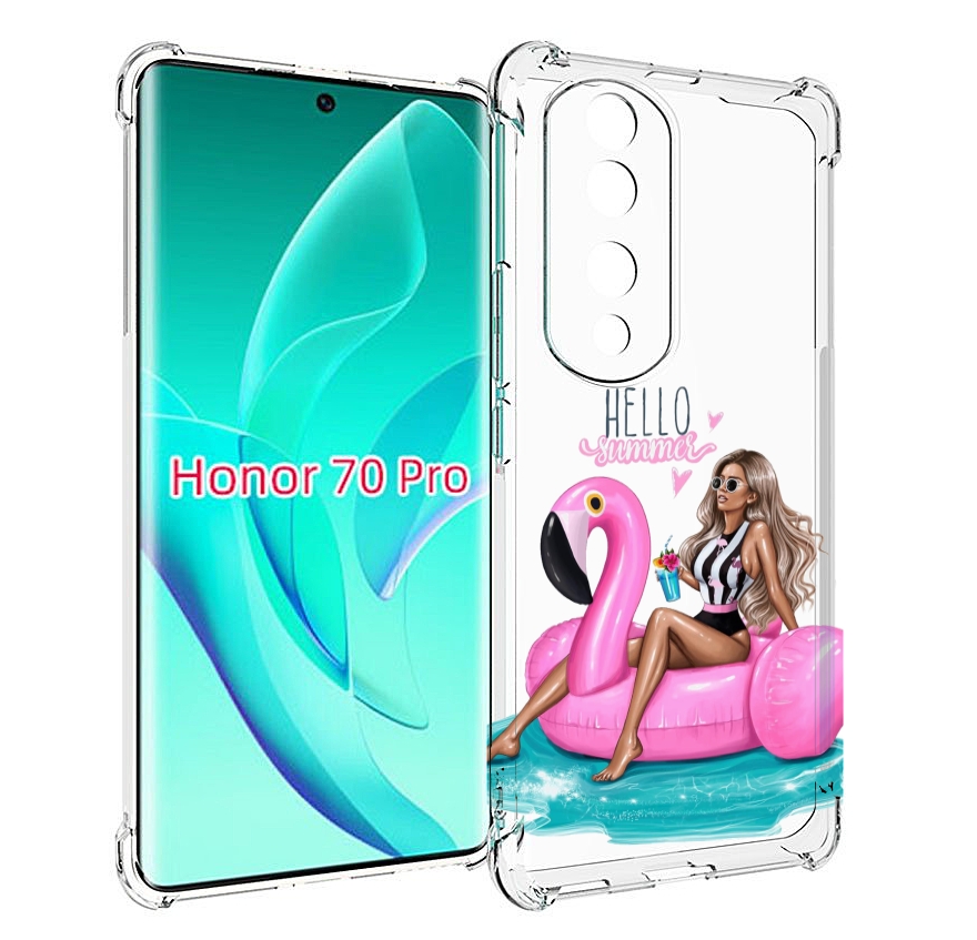 

Чехол MyPads Hello-summer для Honor 70 Pro / 70 Pro Plus, Прозрачный, Tocco