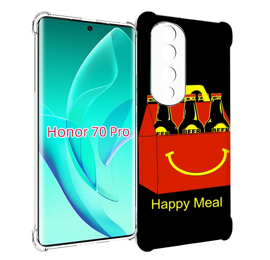 

Чехол MyPads Happy Meal для Honor 70 Pro / 70 Pro Plus, Прозрачный, Tocco