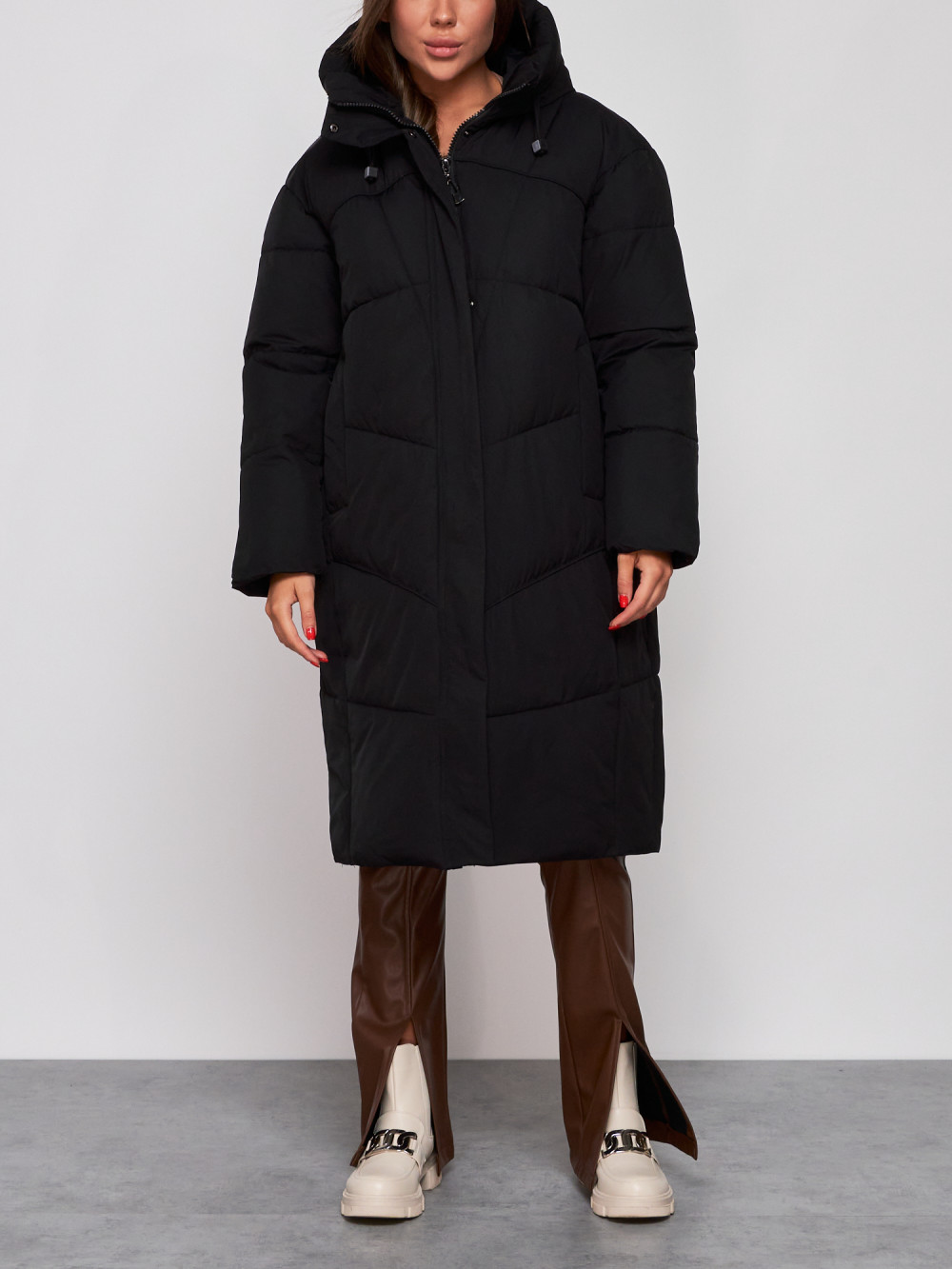 

Пальто женское NoBrand AD52326 черное M, Черный, AD52326