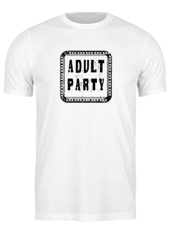 

Футболка мужская Printio Футболка adult party 3494787 белая 3XL, Белый, Футболка "adult party" 3494787