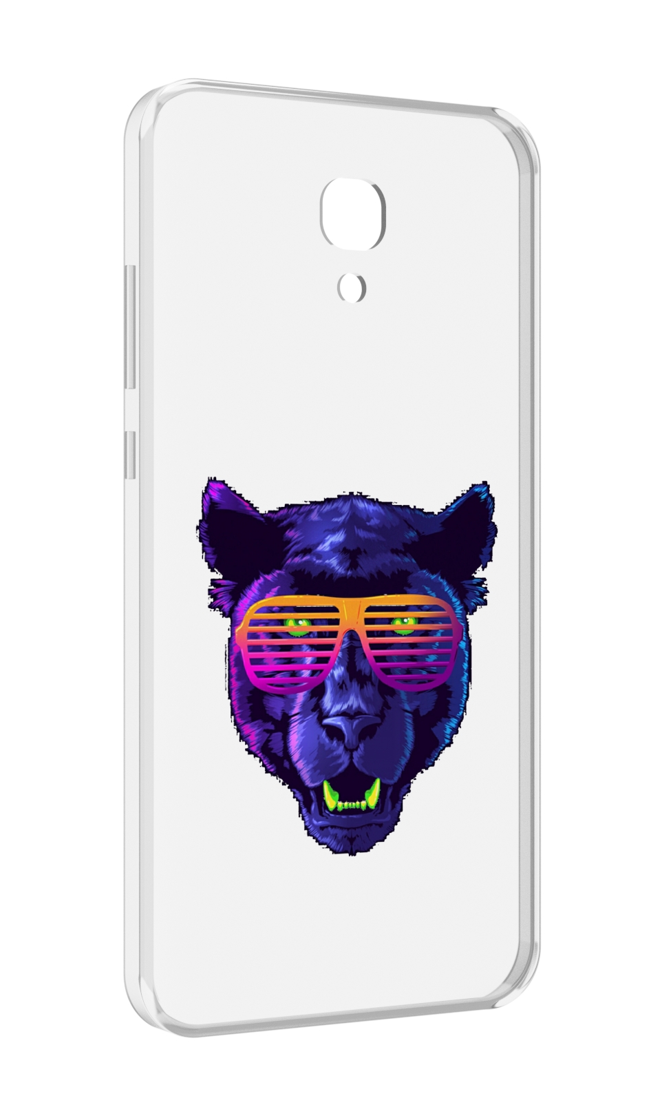 

Чехол MyPads фиолетовая пума в очках для Meizu M6 (M711Q), Прозрачный, Tocco