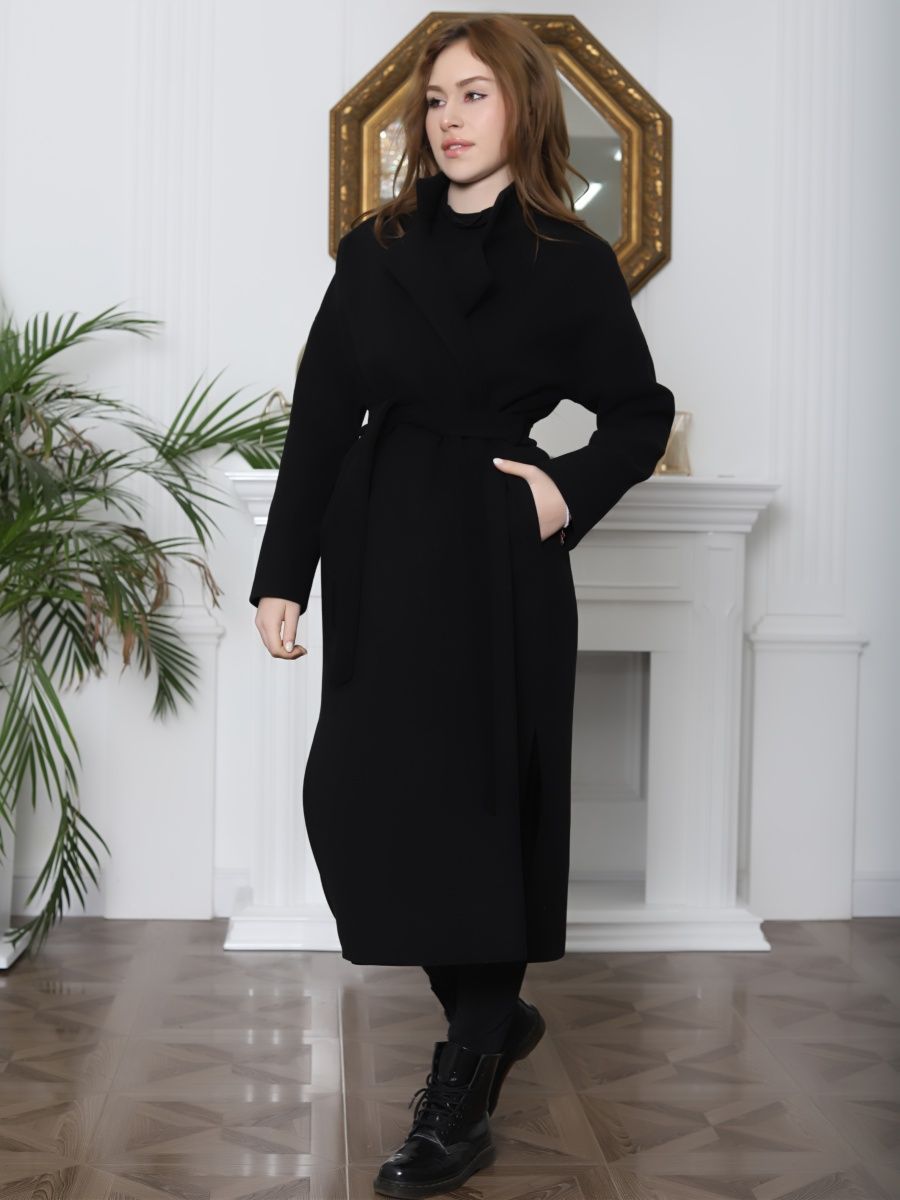 

Пальто женское Louren Wilton 2209-N черное 50 RU, Черный, 2209-N