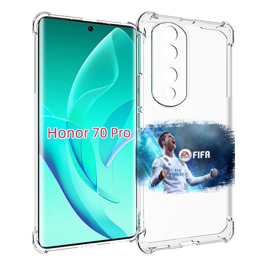 

Чехол MyPads FiFA логотип для Honor 70 Pro / 70 Pro Plus, Прозрачный, Tocco