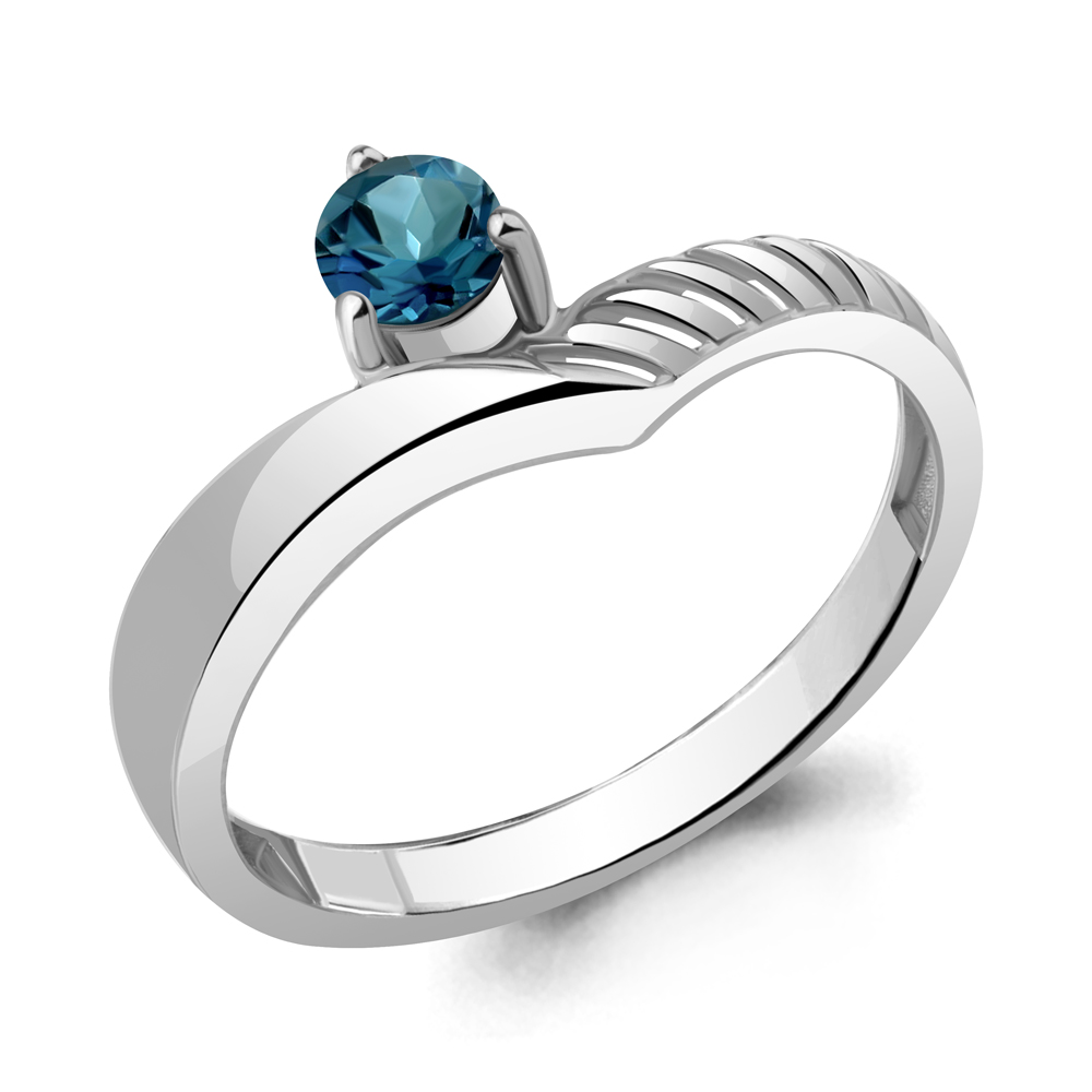 

Кольцо из серебра с топазом Aquamarine Aquamarine 6968108_925_р р, 6968108_925_р