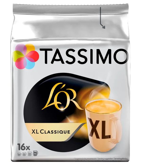 Кофе в капсулах Tassimo Lor Xl Classique 16 капсул