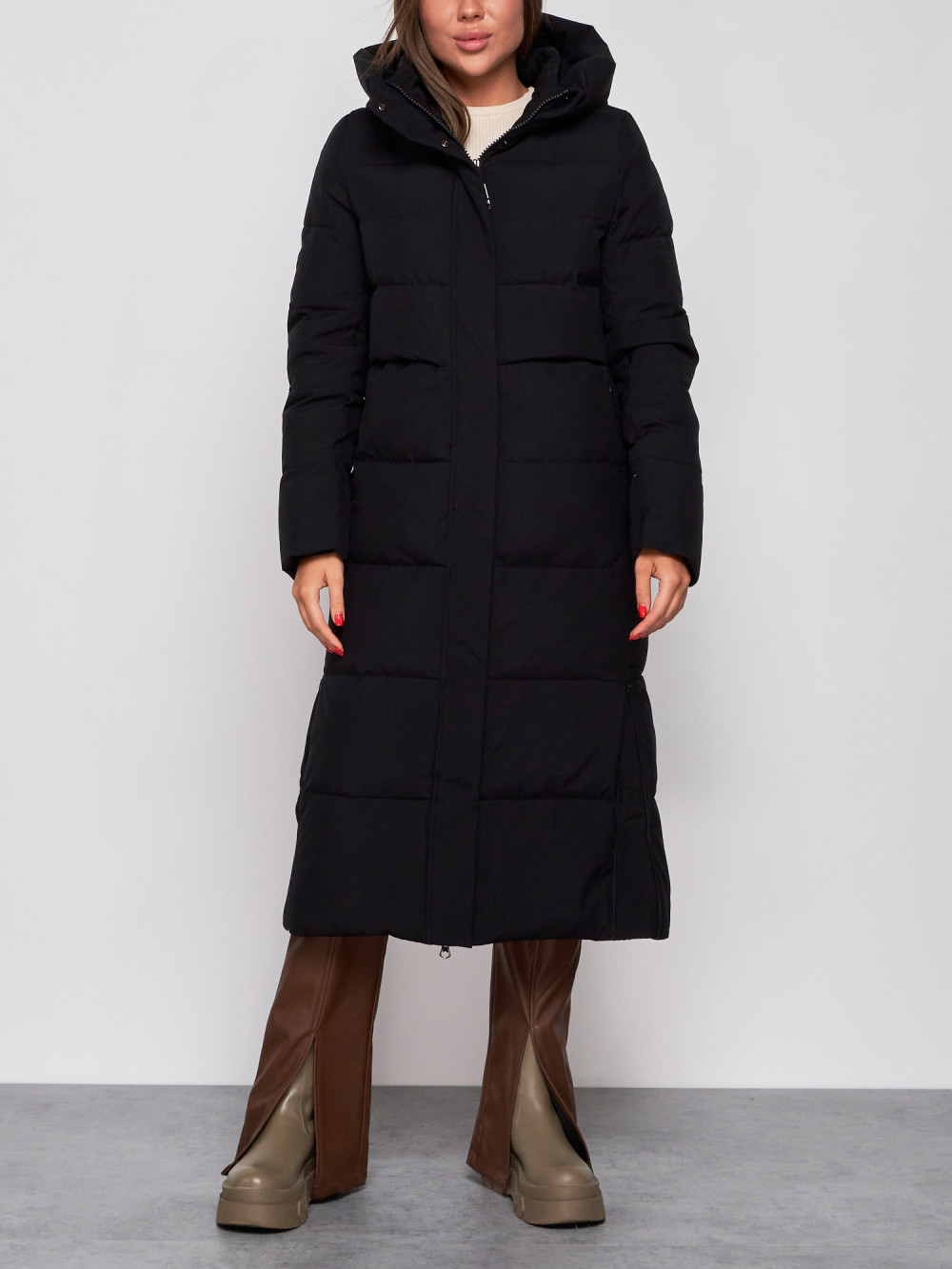 

Пальто женское NoBrand AD52382 черное M, Черный, AD52382