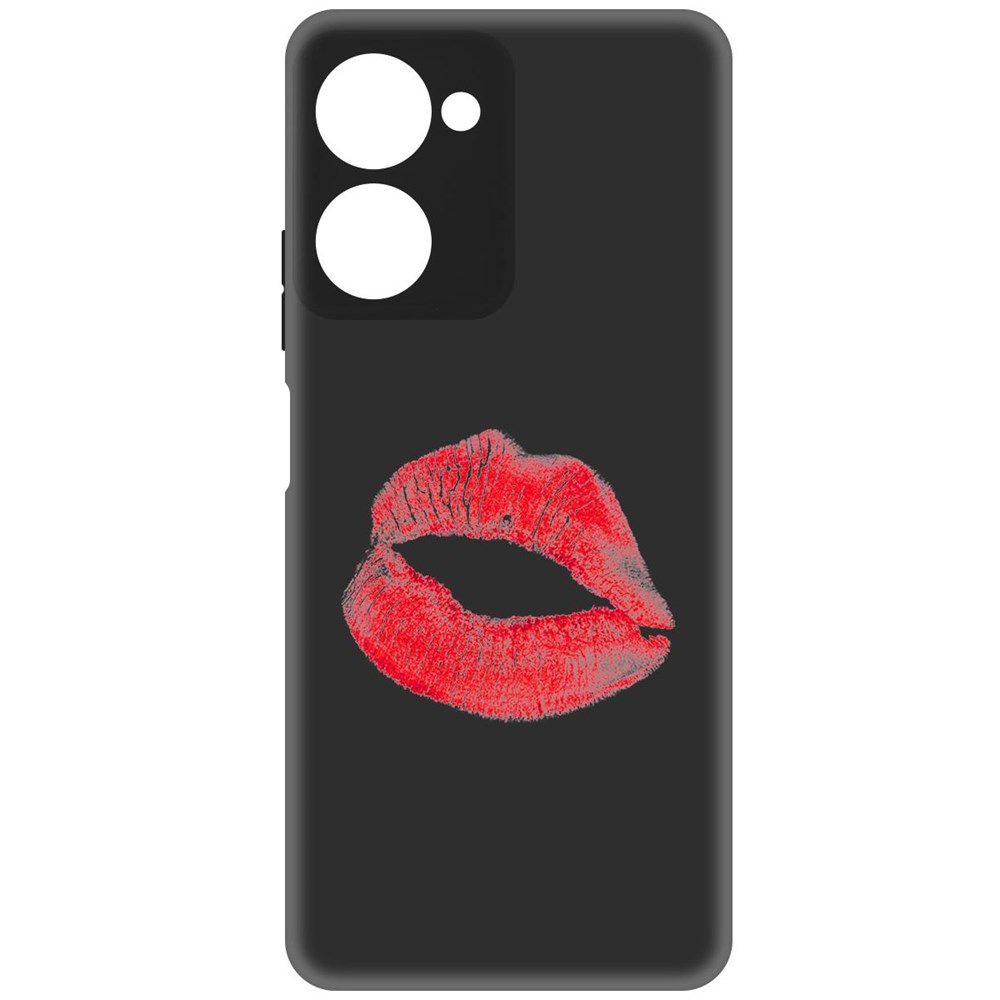 

Чехол-накладка Софт След помады для Realme 10 Pro, Черный