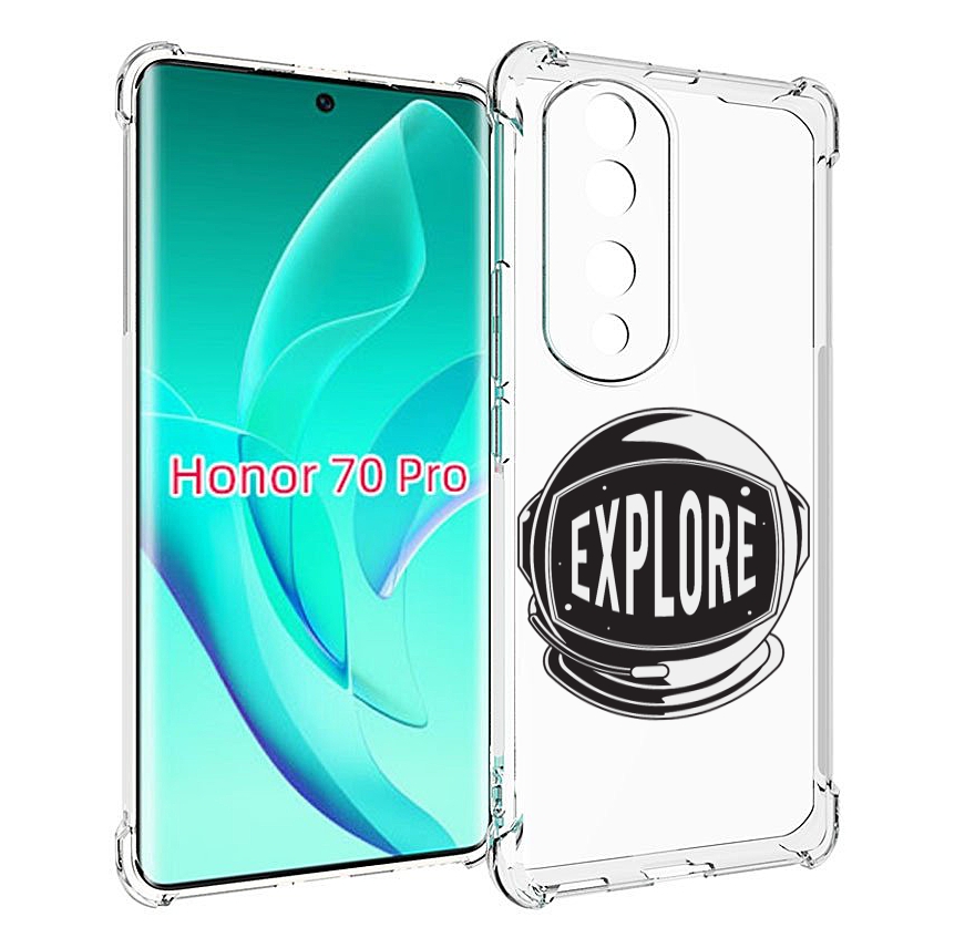 

Чехол MyPads Explore для Honor 70 Pro / 70 Pro Plus, Прозрачный, Tocco
