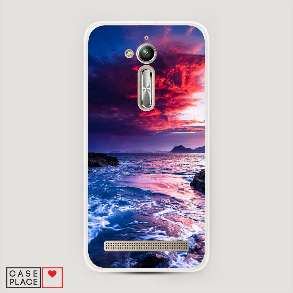 

Чехол Awog на Asus Zenfone Go ZB500KL "Волны 1", Розовый;синий, 42250-4