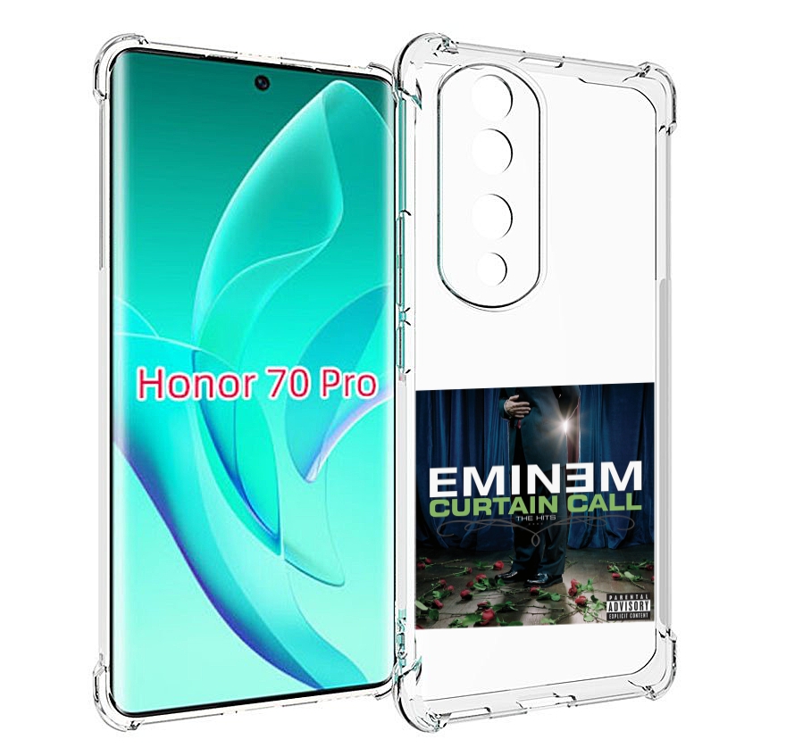 

Чехол MyPads Eminem CURTAIN CALL, THE HITS для Honor 70 Pro / 70 Pro Plus, Прозрачный, Tocco