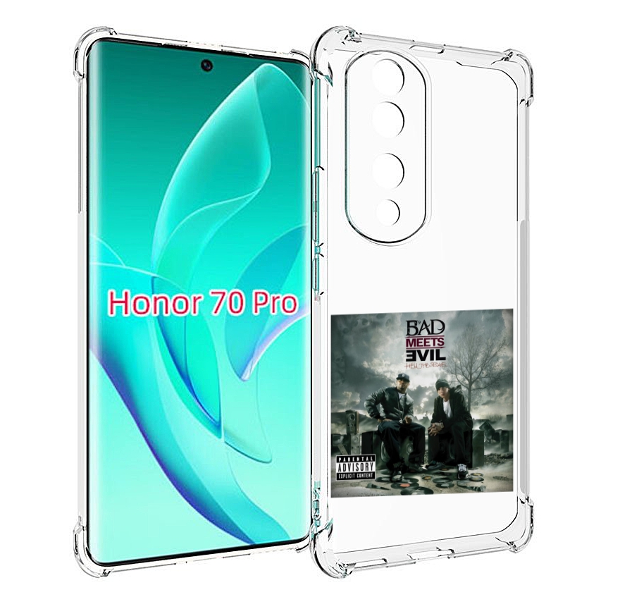 

Чехол MyPads Eminem BAD MEETS EVIL – HELL THE SEQUEL для Honor 70 Pro / 70 Pro Plus, Прозрачный, Tocco