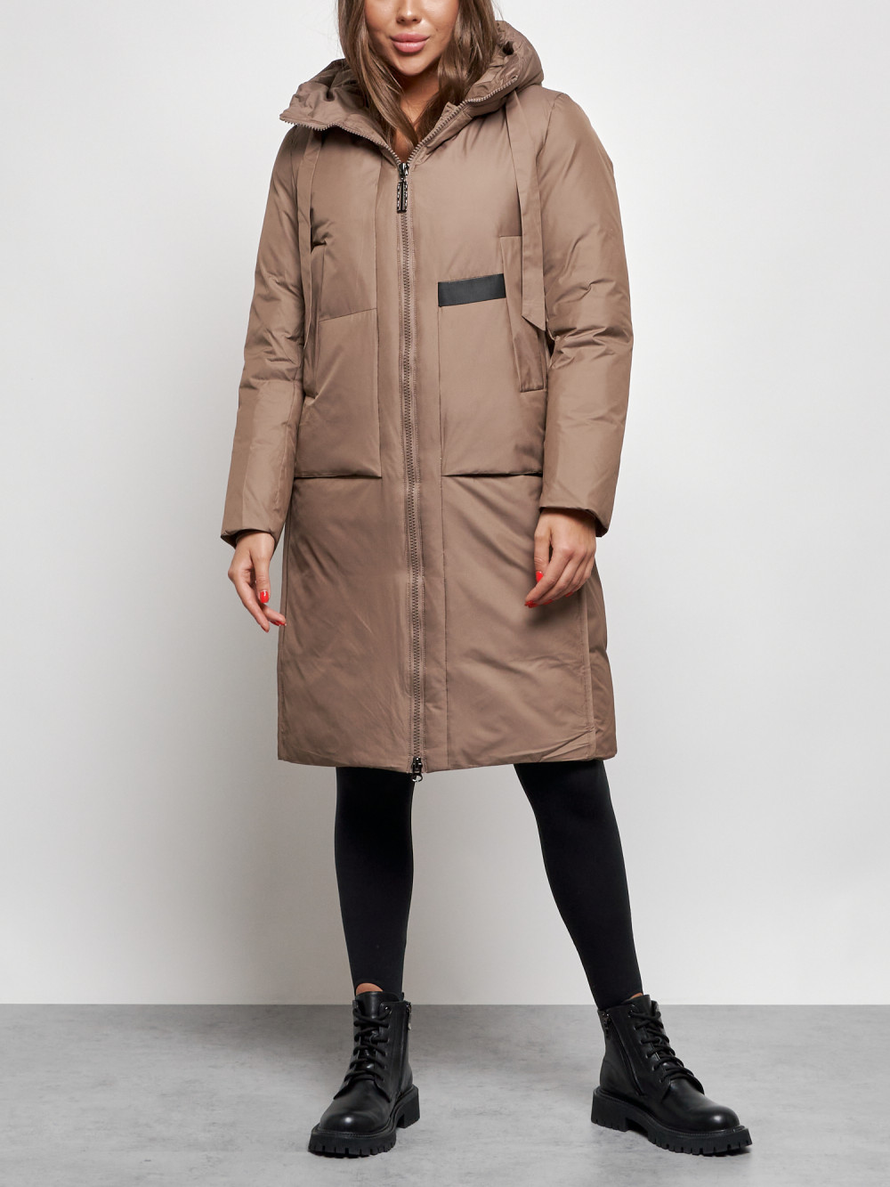 

Пальто женское NoBrand AD52359 коричневое M, Коричневый, AD52359