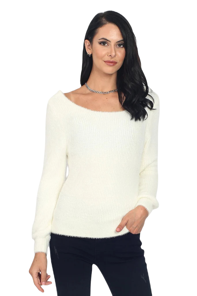 Свитер женский Assuili ASF945 белый XL