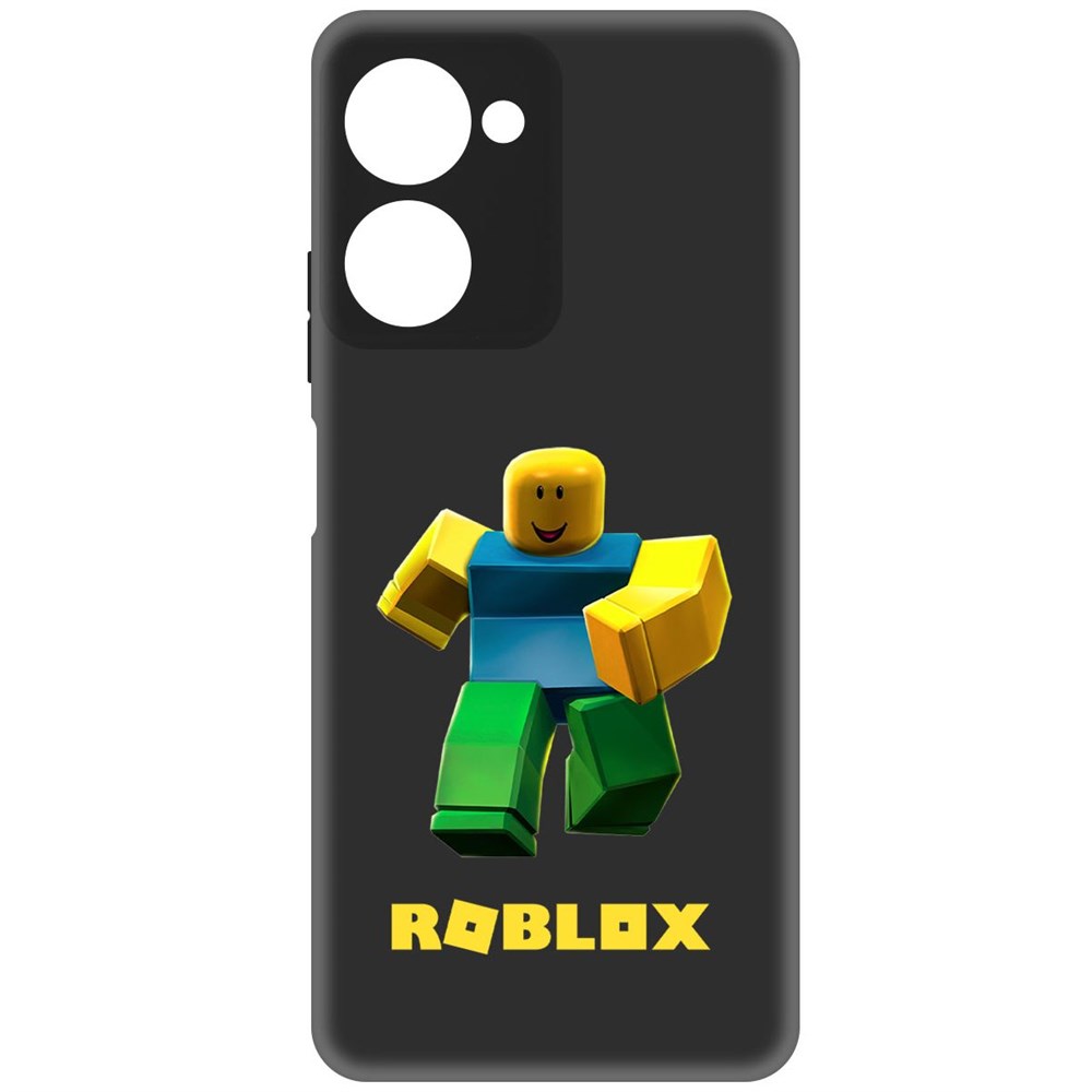 

Чехол-накладка Софт Roblox-Классический Нуб для Realme 10 Pro, Черный