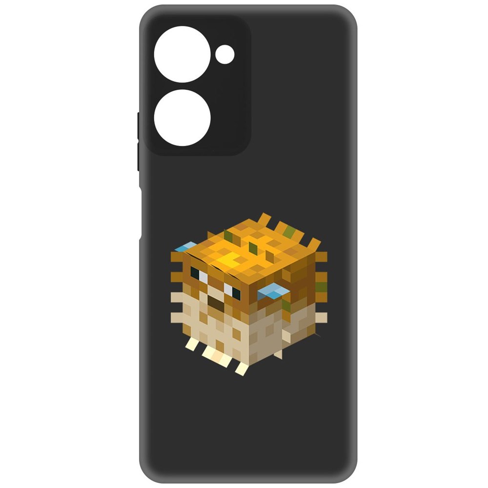 

Чехол-накладка Софт Minecraft-Иглобрюх для Realme 10 Pro, Черный
