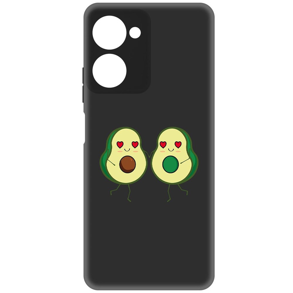 

Чехол-накладка Софт Авокадо Пара для Realme 10 Pro, Черный