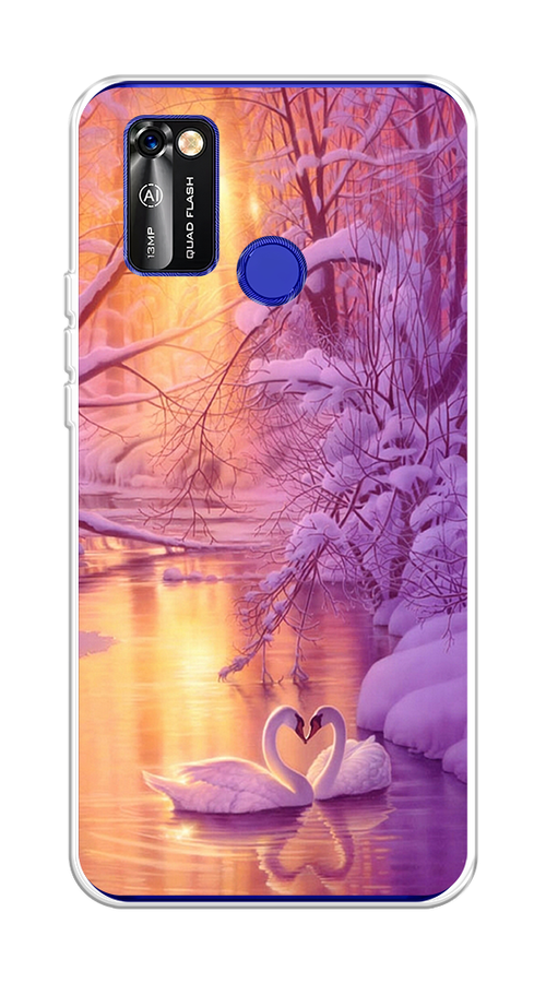 

Чехол на BQ 6353L "Зима 1", Фиолетовый;желтый, 202450-2