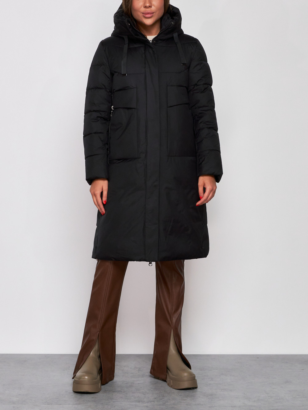 

Пальто женское NoBrand AD52331 черное M, Черный, AD52331