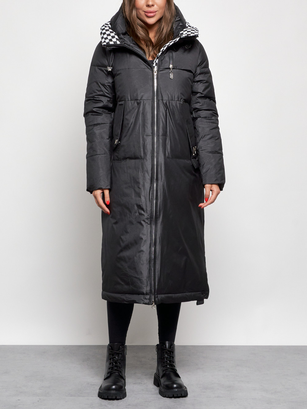 

Пальто женское NoBrand AD59120 черное M, Черный, AD59120