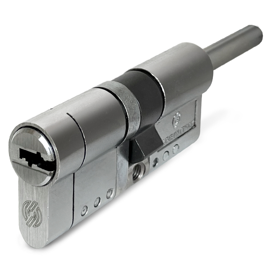 Цилиндр SECUREMME EVOК75 ключ/шток 72(41+31Ш)мм, никель универсальный амортизаторный ключ под шток автом 2