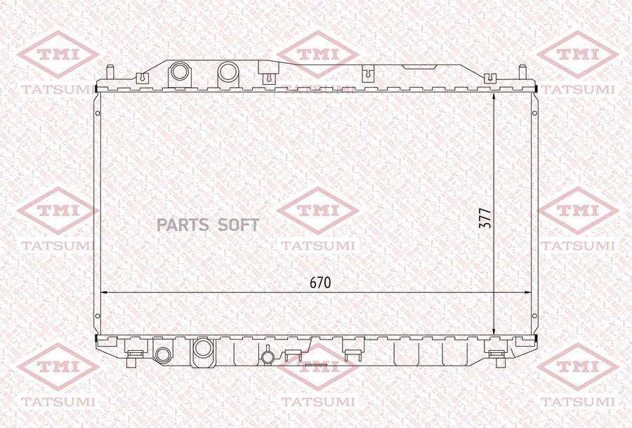 Радиатор Охлаждения Tatsumi tga1063