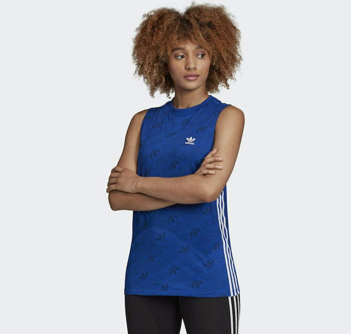 Топ Adidas для женщин, FH7596, Mysblu, размер 28