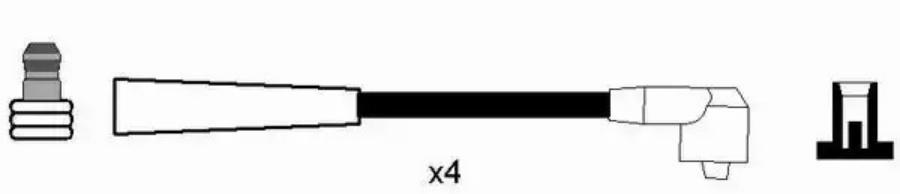 

Комплект высоковольтных проводов