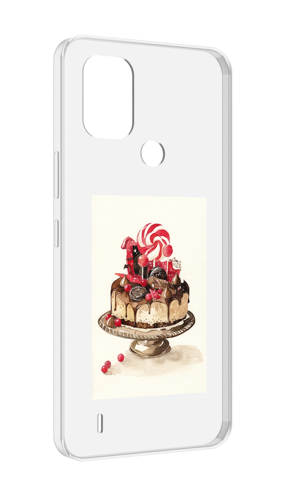 

Чехол MyPads вкусный торт для Nokia C31, Прозрачный, Tocco