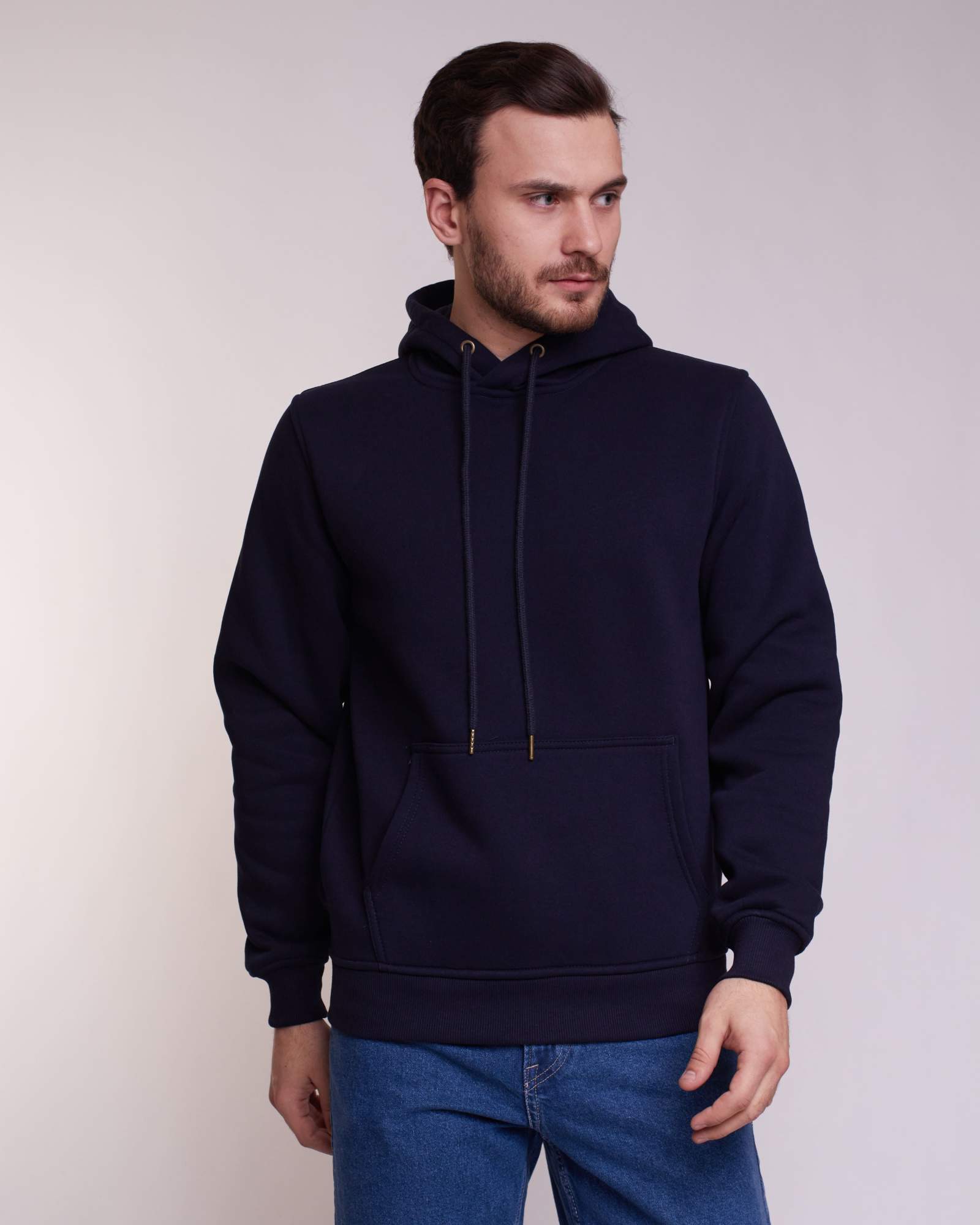 Худи мужское Uzcotton 1-UZ-M-H синее XXL 1620₽