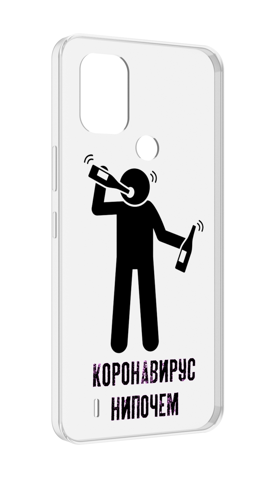 

Чехол MyPads нипочем-коронавирус для Nokia C31, Прозрачный, Tocco