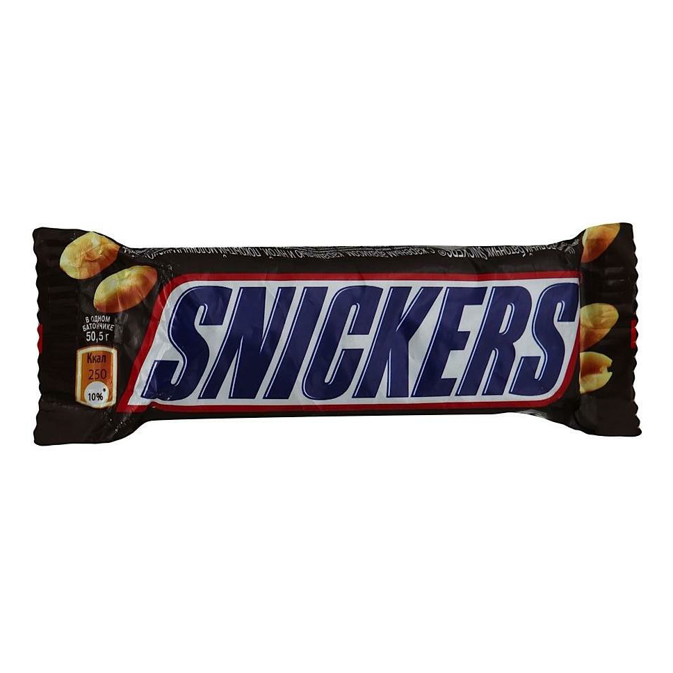 Шоколадный батончик Snickers 50,5 г