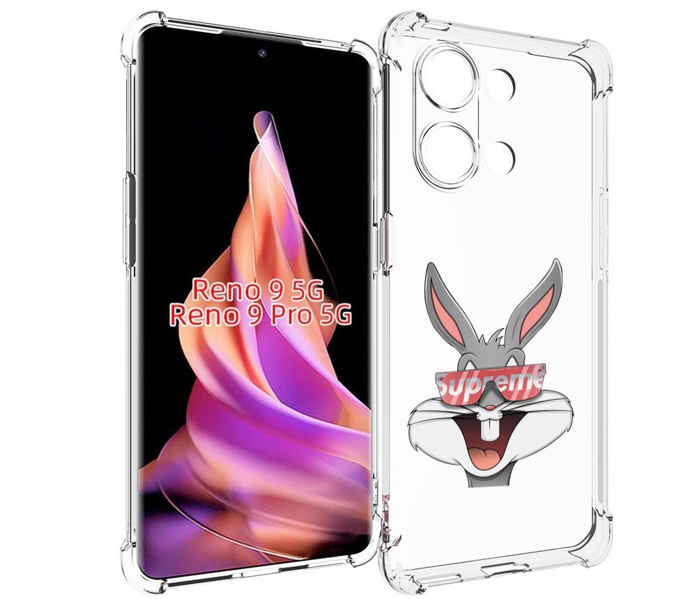 

Чехол MyPads крутой-заяц для Oppo Reno 9/Reno 9 Pro, Прозрачный, Tocco
