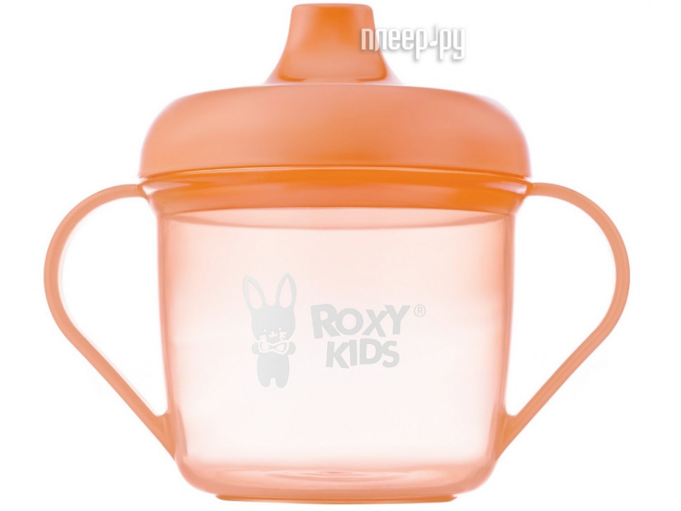 Кружка-поильник с носиком Roxy-Kids Peach RFD-005-O ROXY-KIDS оранжевый