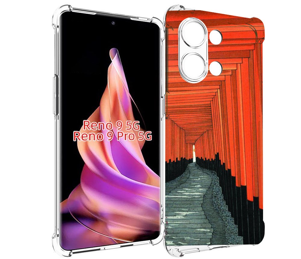

Чехол MyPads красный коридор для Oppo Reno 9/Reno 9 Pro, Прозрачный, Tocco