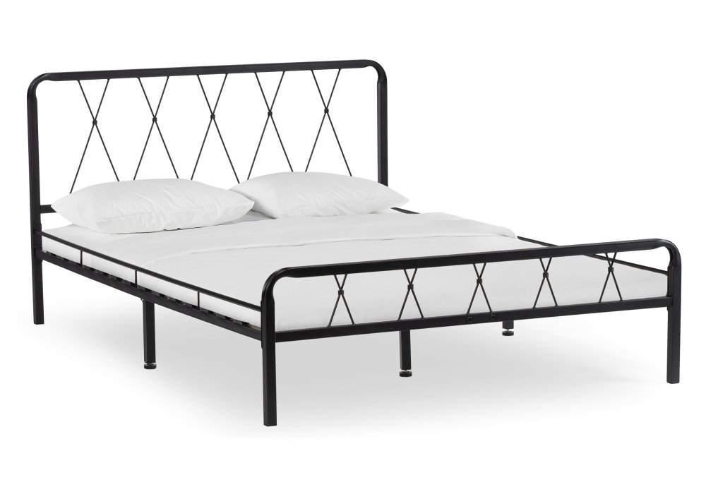 фото Полутораспальная кровать woodville иоханна 18 120х200 черный