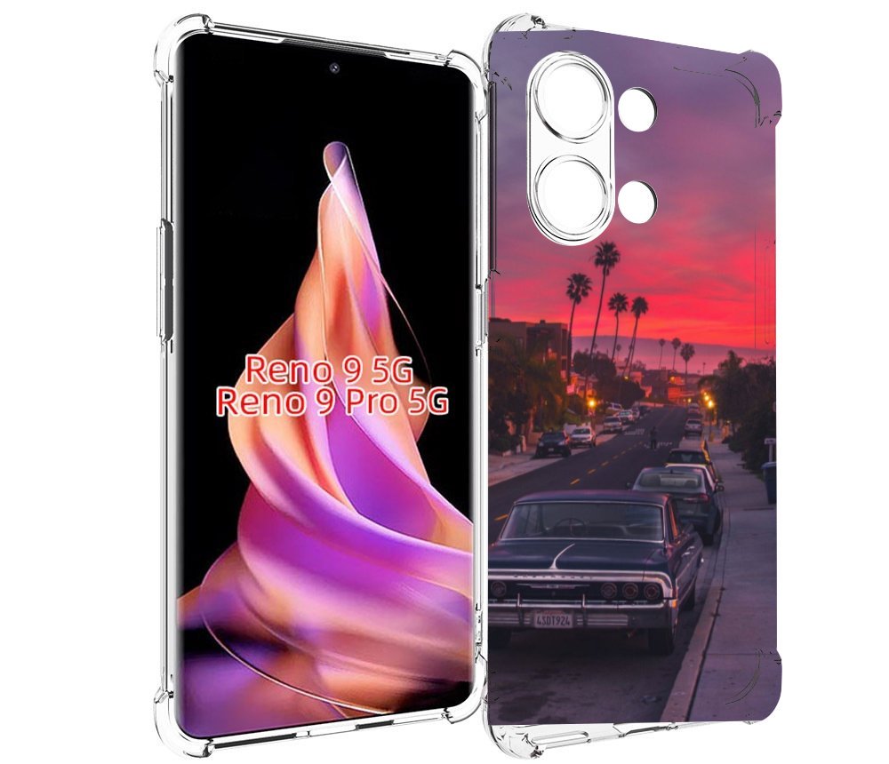 

Чехол MyPads красивая дорога америки для Oppo Reno 9/Reno 9 Pro, Прозрачный, Tocco