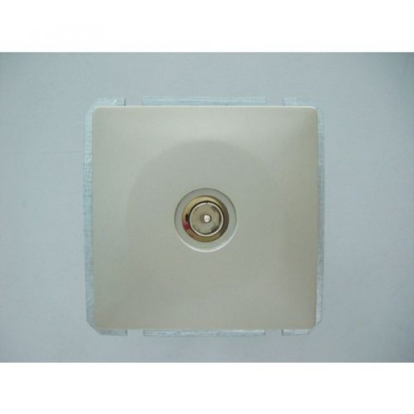 

Розетка TV оконечная. (без рамки). NICKEL 1513L-S300