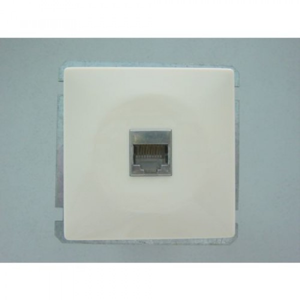 

Розетка Rj45 CAT5-8P(без рамки). IVORY. 1611L-S110