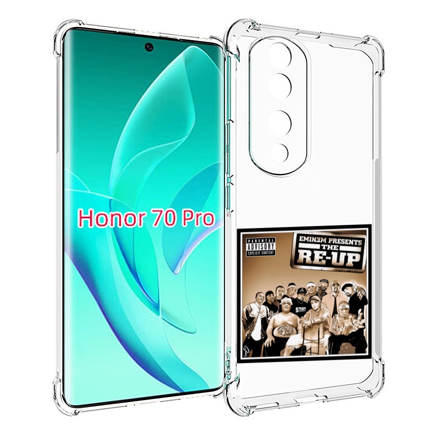 

Чехол MyPads EMINEM PRESENTS, THE RE-UP для Honor 70 Pro / 70 Pro Plus, Прозрачный, Tocco
