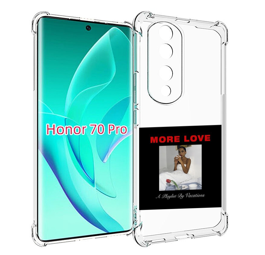 

Чехол MyPads Drake & Sade - More Love для Honor 70 Pro / 70 Pro Plus, Прозрачный, Tocco