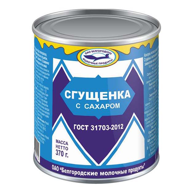 

Молокосодержащий продукт Славянка БМП Сгущенка с сахаром 7% СЗМЖ 370 г