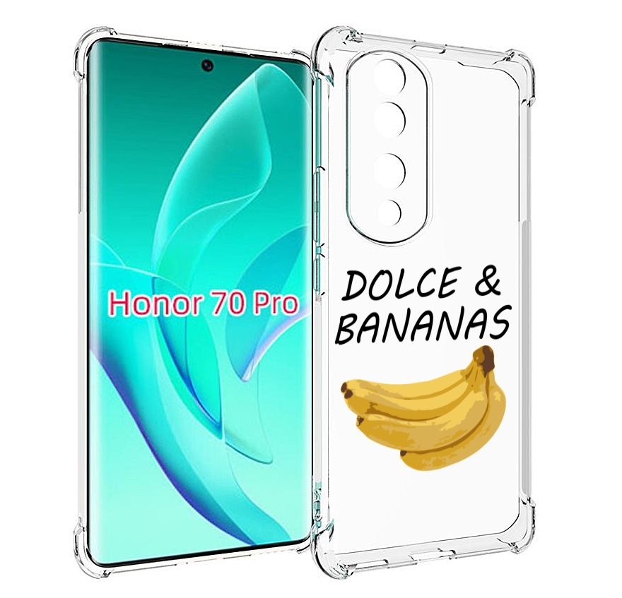 

Чехол MyPads Dolce банан для Honor 70 Pro / 70 Pro Plus, Прозрачный, Tocco