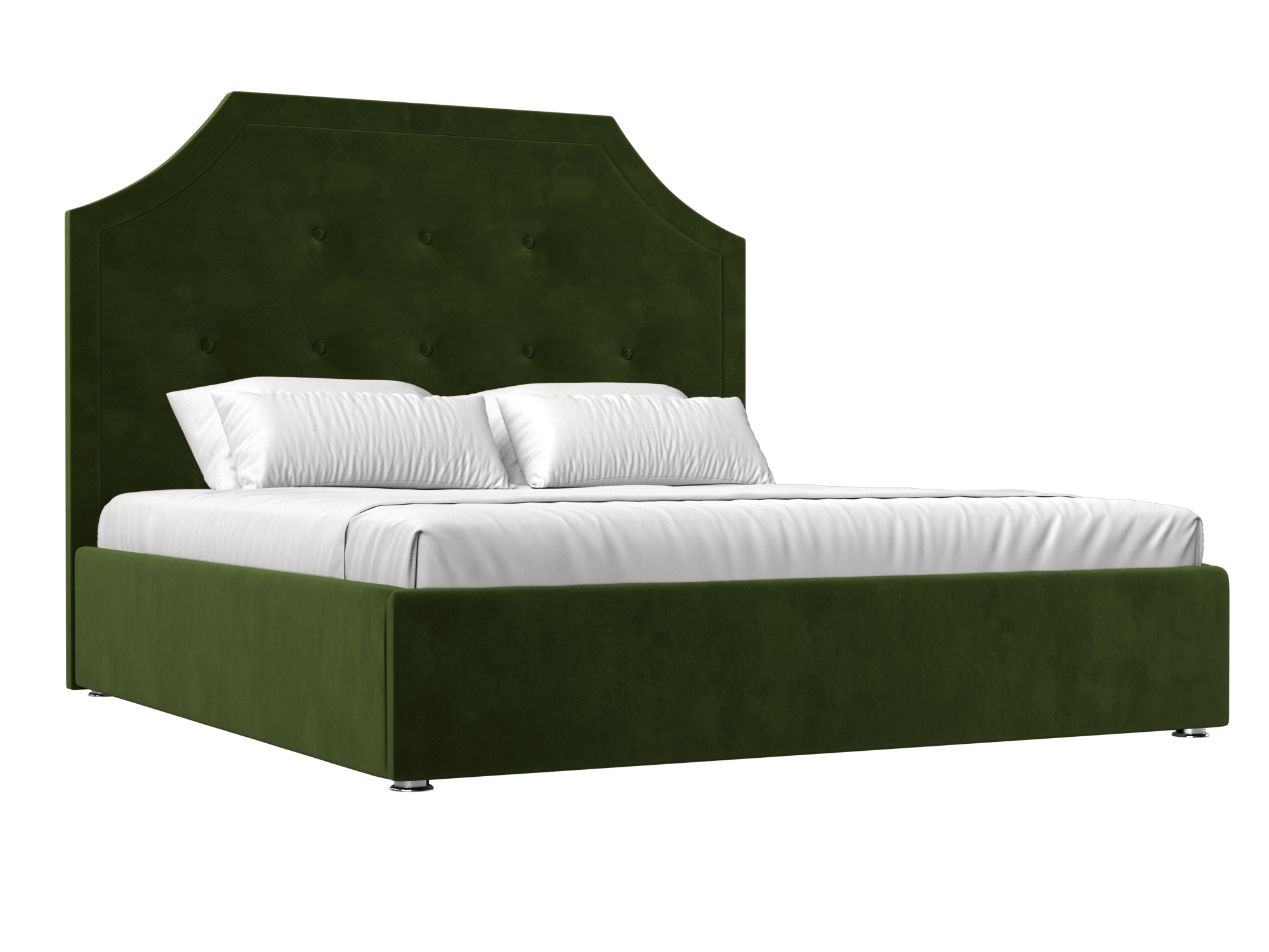 Кровать Лига Диванов Кантри 160 Зеленый (микровельвет)